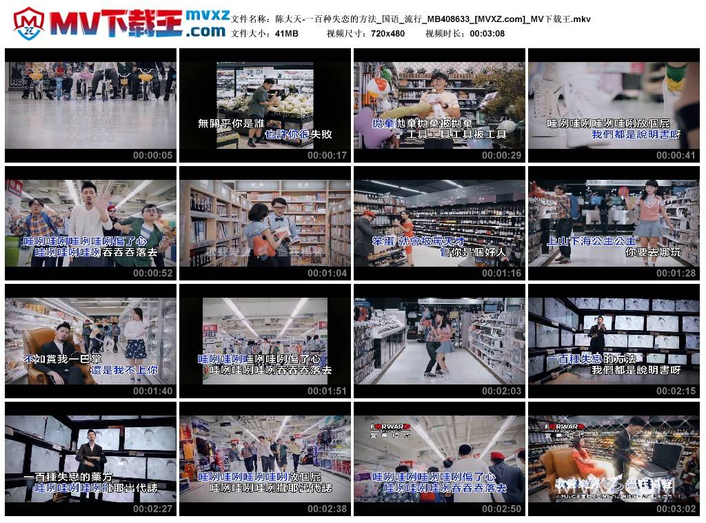 陈大天-一百种失恋的方法_国语_流行_MB408633